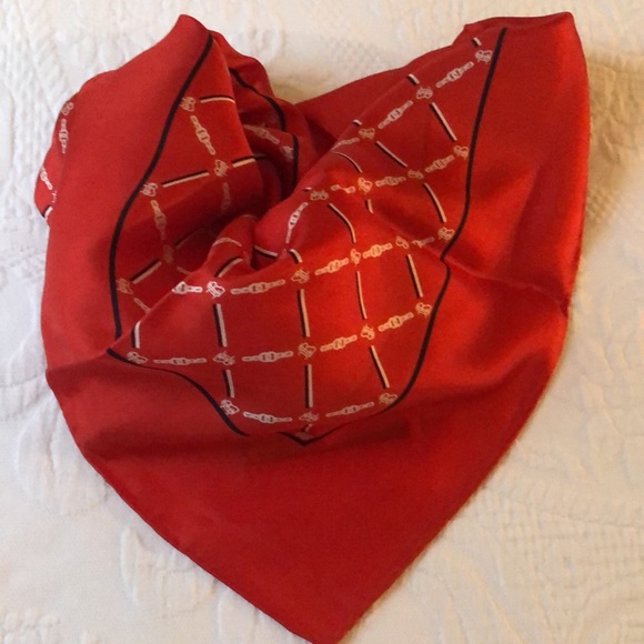 RALPH LAUREN SCARF IN RED. - Picture 7 of 13